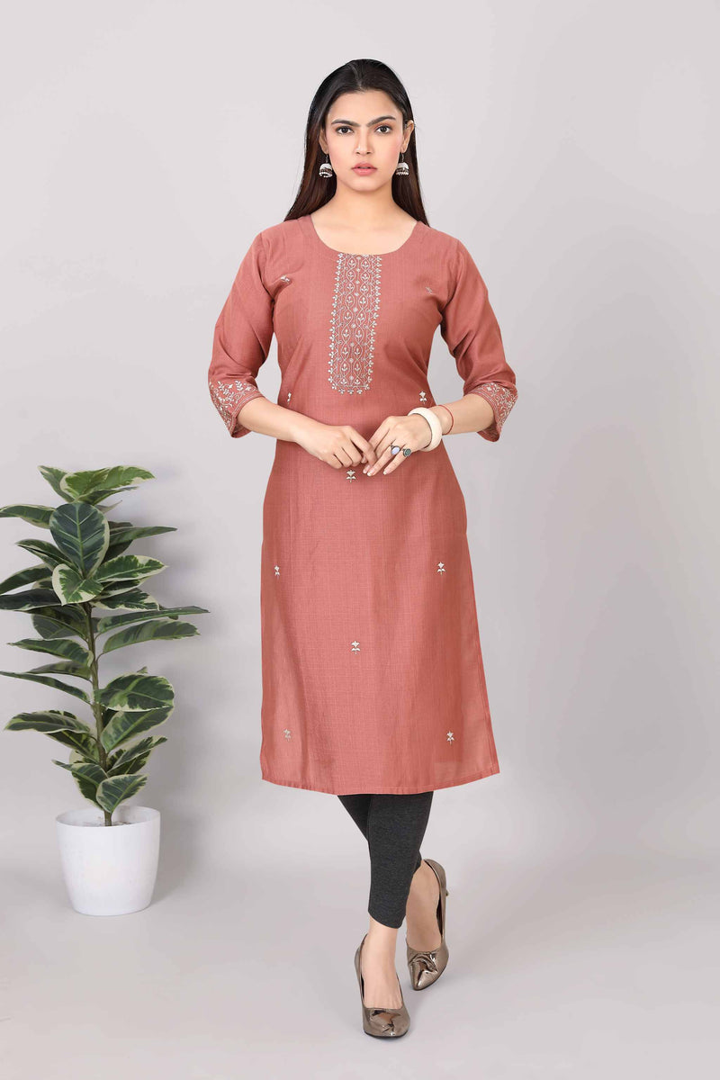 Women Printed Straight Premium Kurti 3818