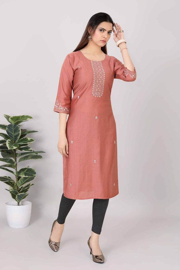 Women Printed Straight Premium Kurti 3818